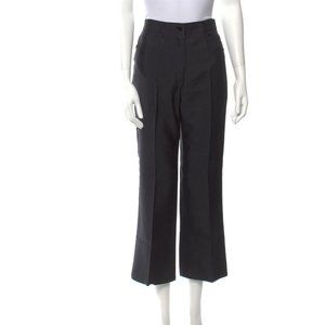 Jil Sander Black Cropped High Rise Pants